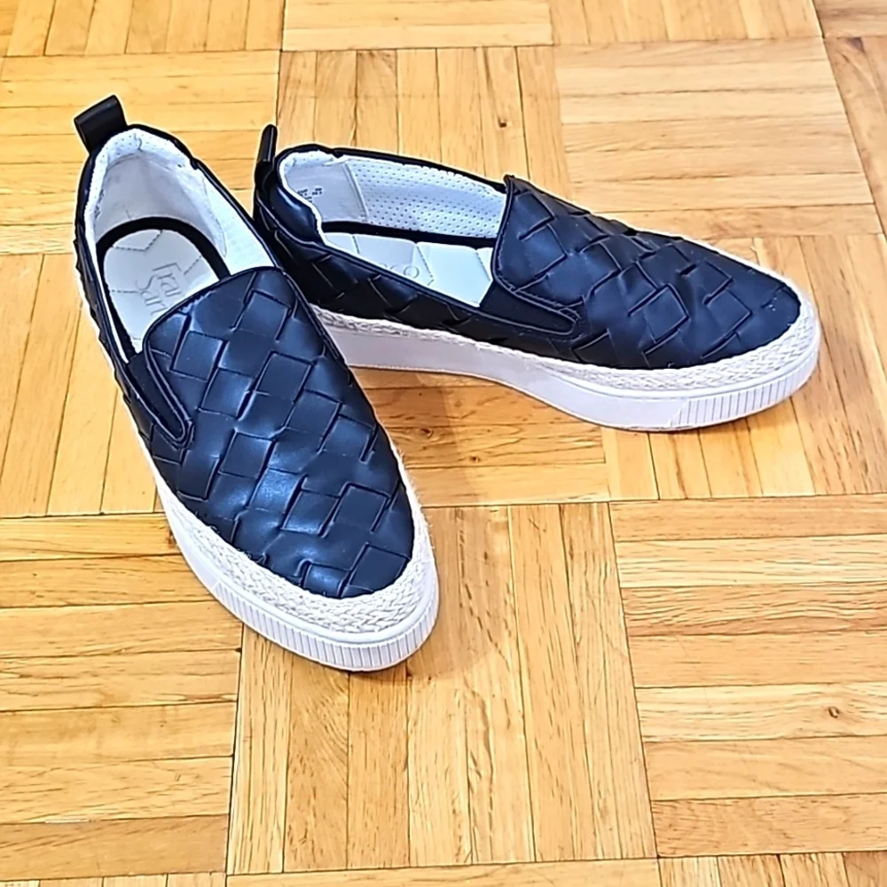 Womens Woven Espadrille Casual and Fashion Sneakers, Franco Sarto Homer 3, 6.5M